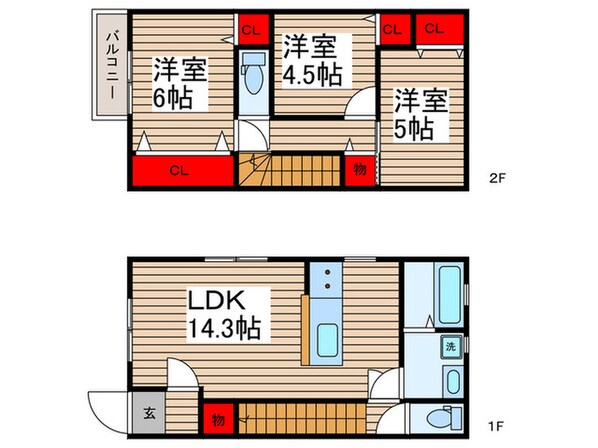 仮)柏市豊住注文住宅の物件間取画像